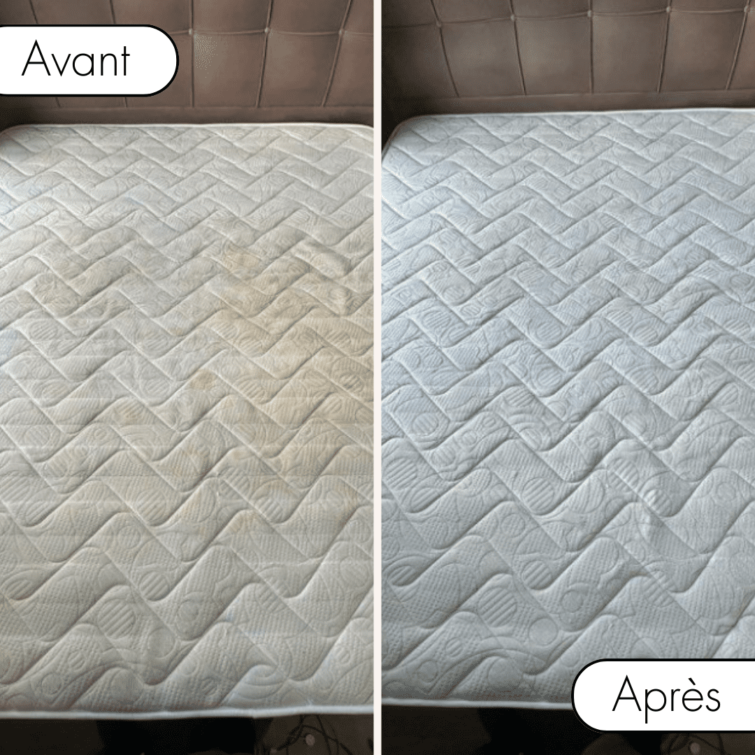 Nettoyage matelas Paris : avant/après